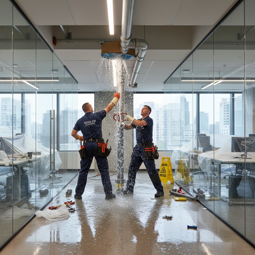 Naprawa awarii w biurowcu